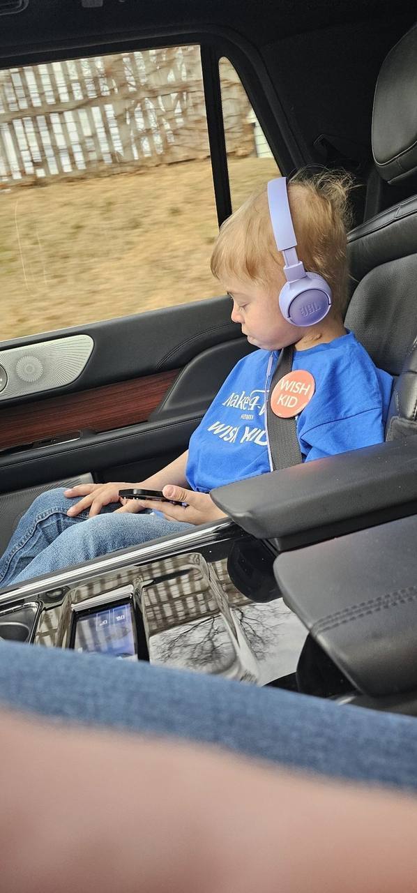 Aidenn as a Make-A-Wish kid